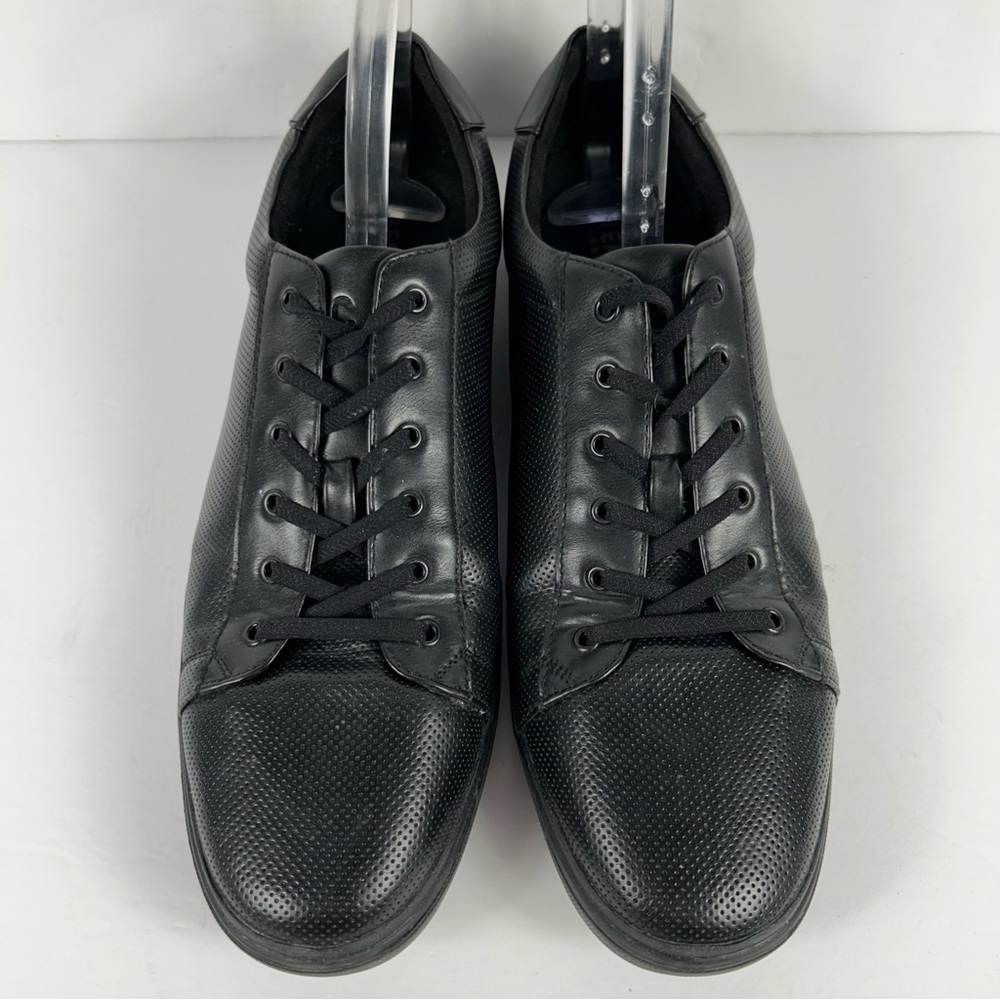 Kenneth Cole Reaction Black Textured Men’s Sneakers Size 10.5 - Picture 2 of 8
